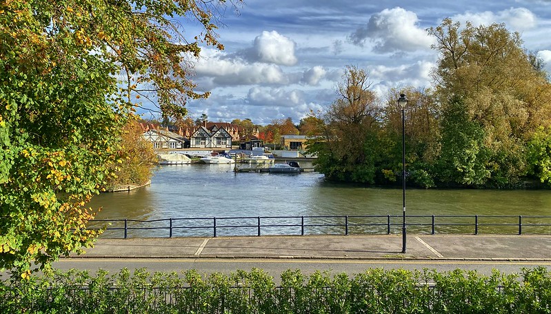 Looking across the river Thames in Maidenhead.